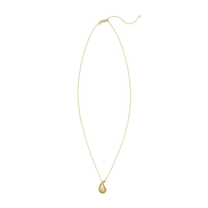 14K Diamond Raindrop Necklace, view 2