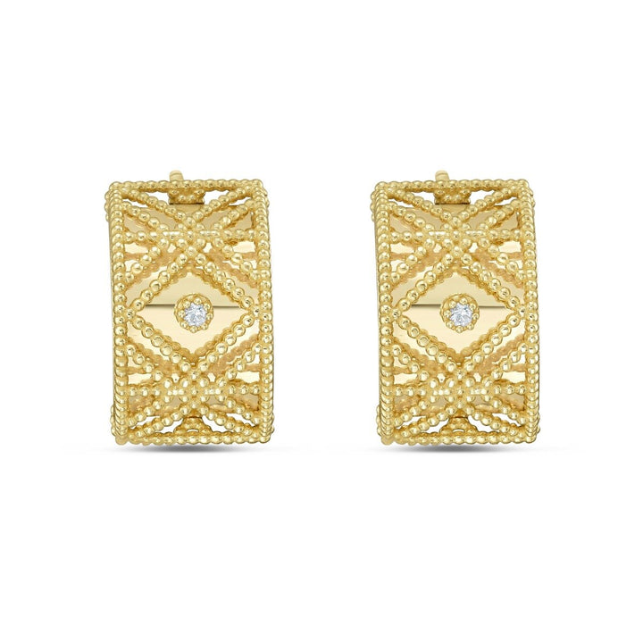 14K Diamond Vannèrie Earrings, view 3