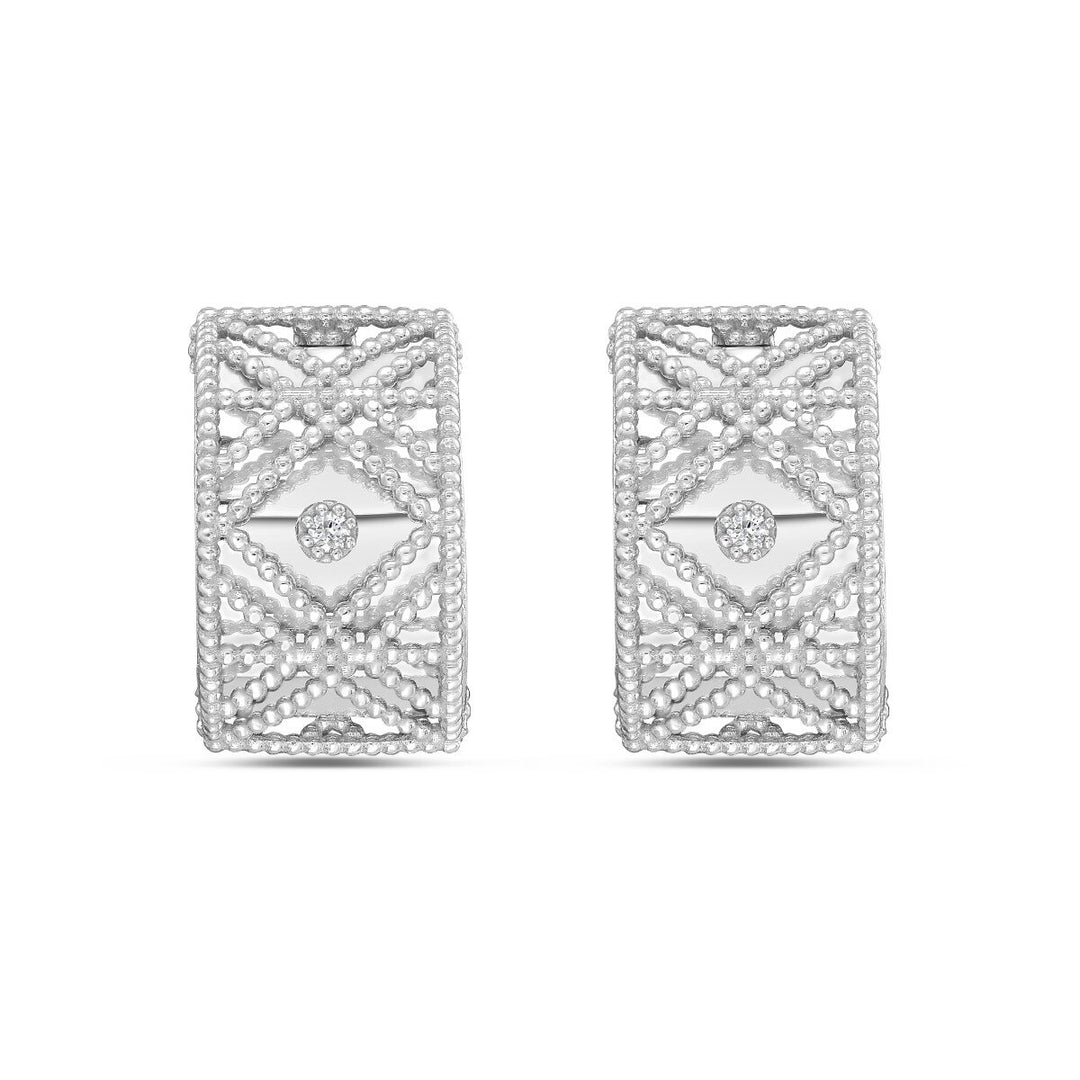 14K Diamond Vannèrie Earrings, view 3
