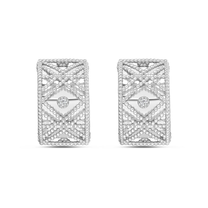 14K Diamond Vannèrie Earrings, view 3