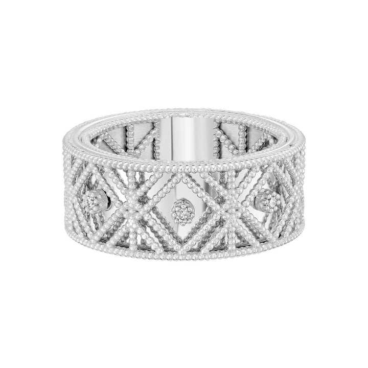 14K Diamond Vannèrie Ring, front view