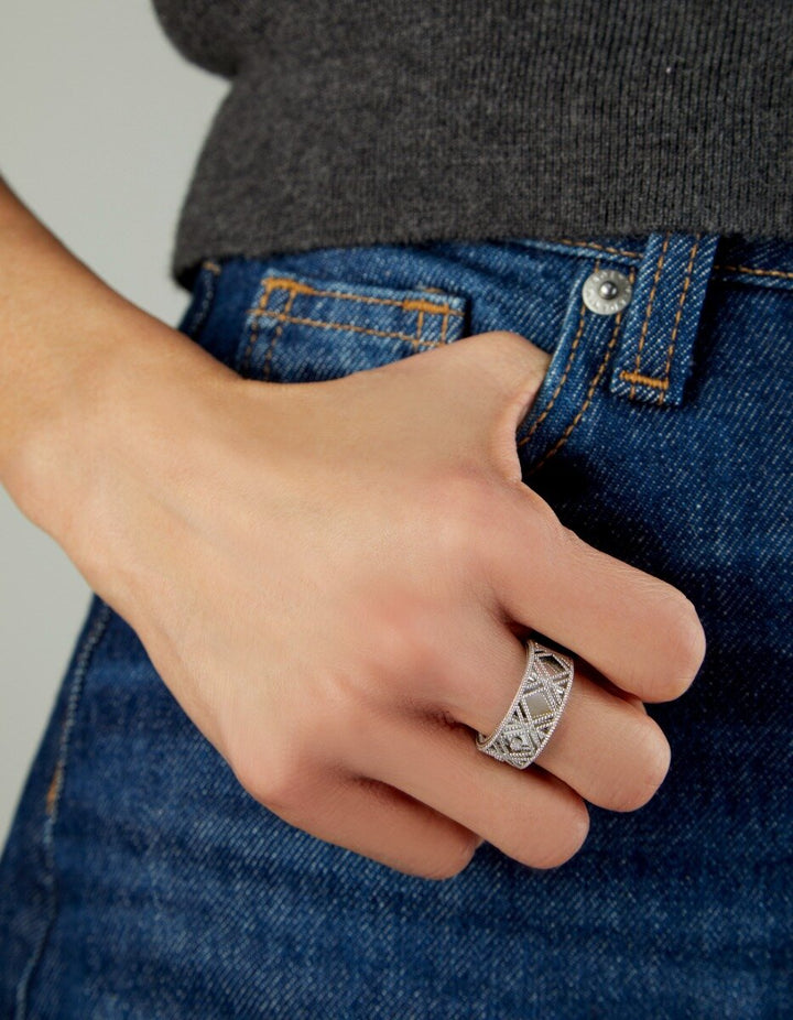 14K Diamond Vannèrie Ring, view 2