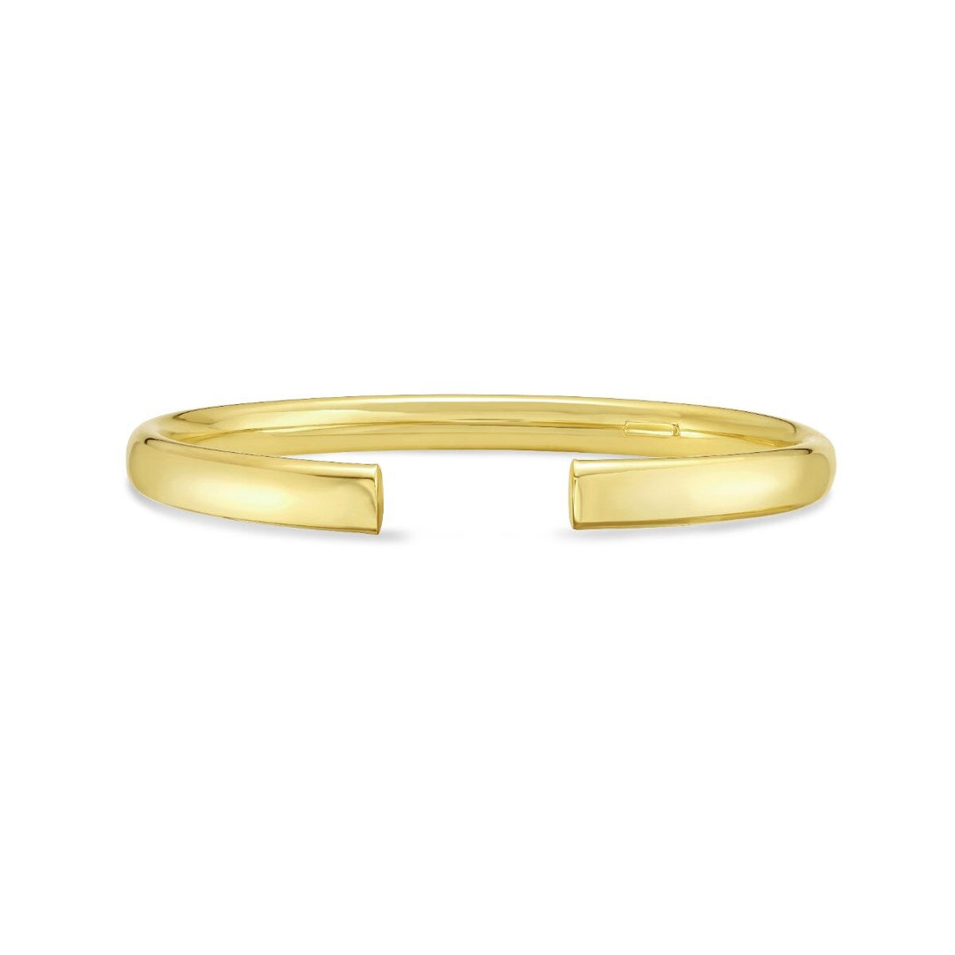 14K Domed Cuff Bangle, view 4