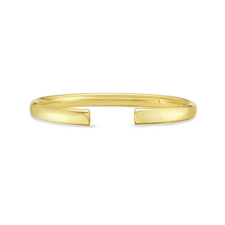 14K Domed Cuff Bangle, view 4