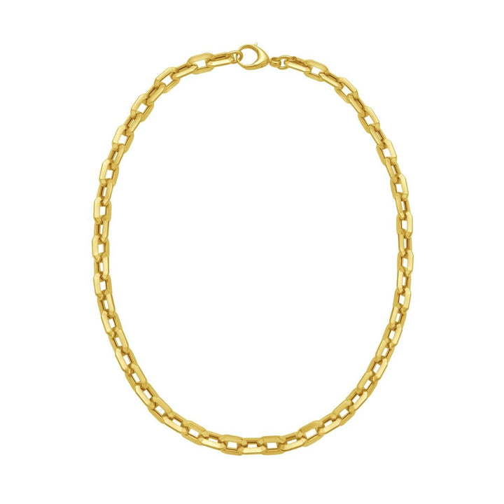14K Faceted Octagonal Link Chain, view 2