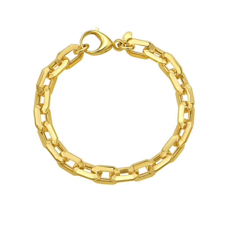 14K Faceted Octagonal Link Chain, view 3