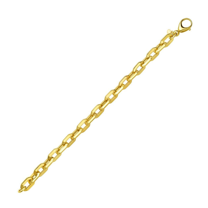 14K Faceted Octagonal Link Chain, view 4