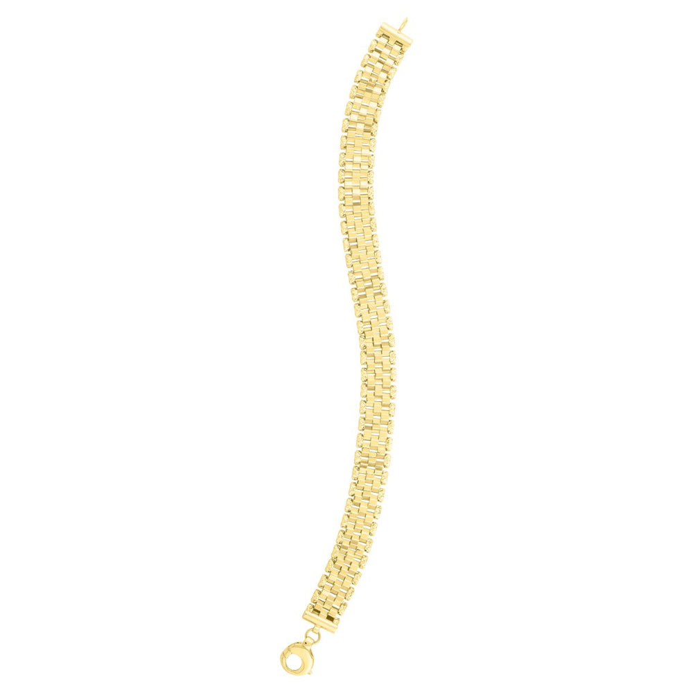14K Faceted Panther Chain, view 2