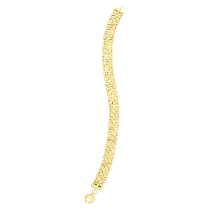14K Faceted Panther Chain, view 2