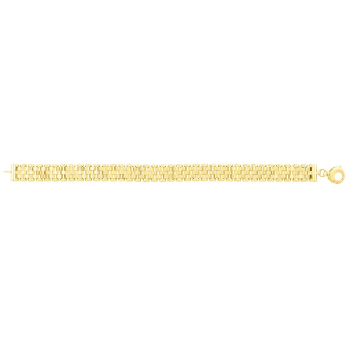 14K Faceted Panther Chain, view 3