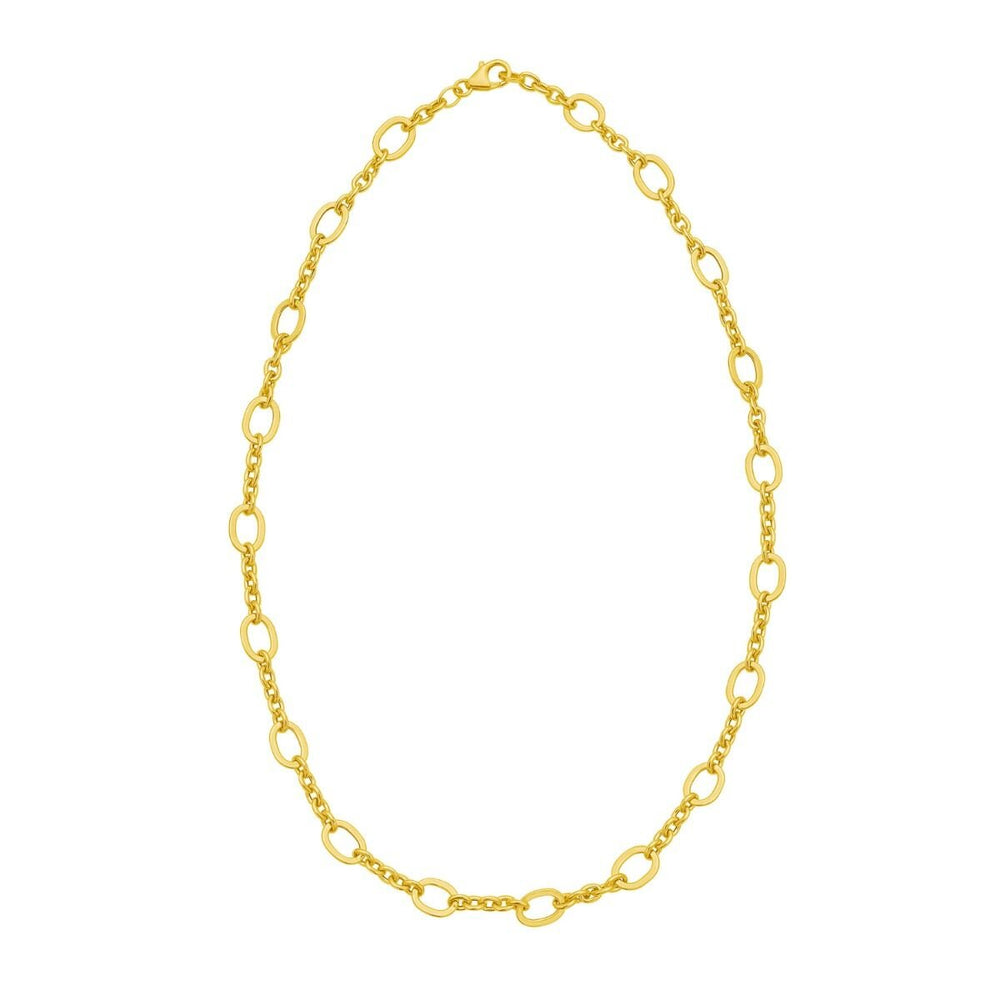 14K Five & One Oval Link Chain, view 2