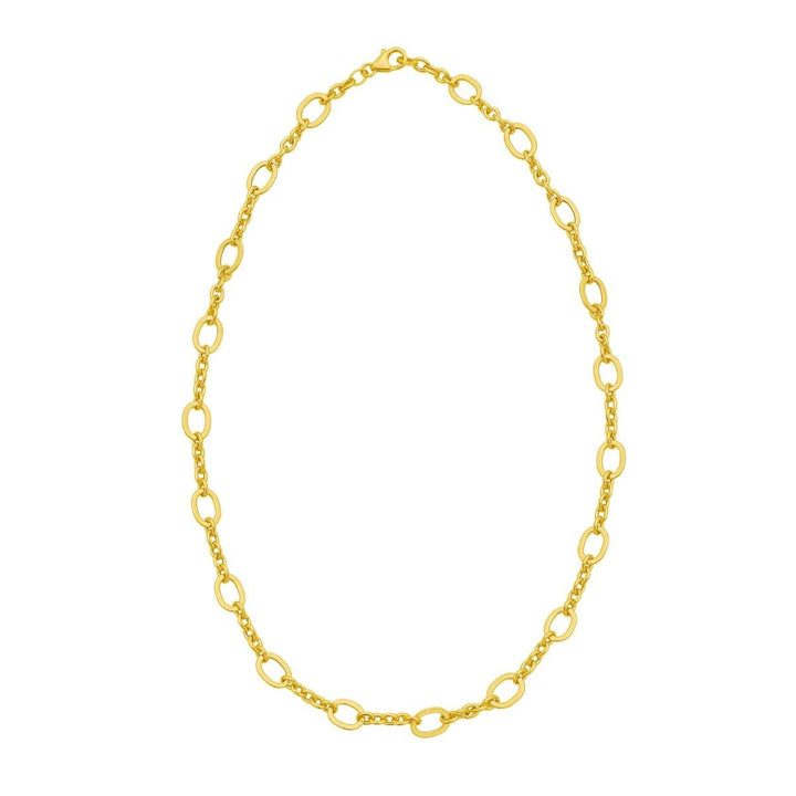 14K Five &amp; One Oval Link Chain, view 2