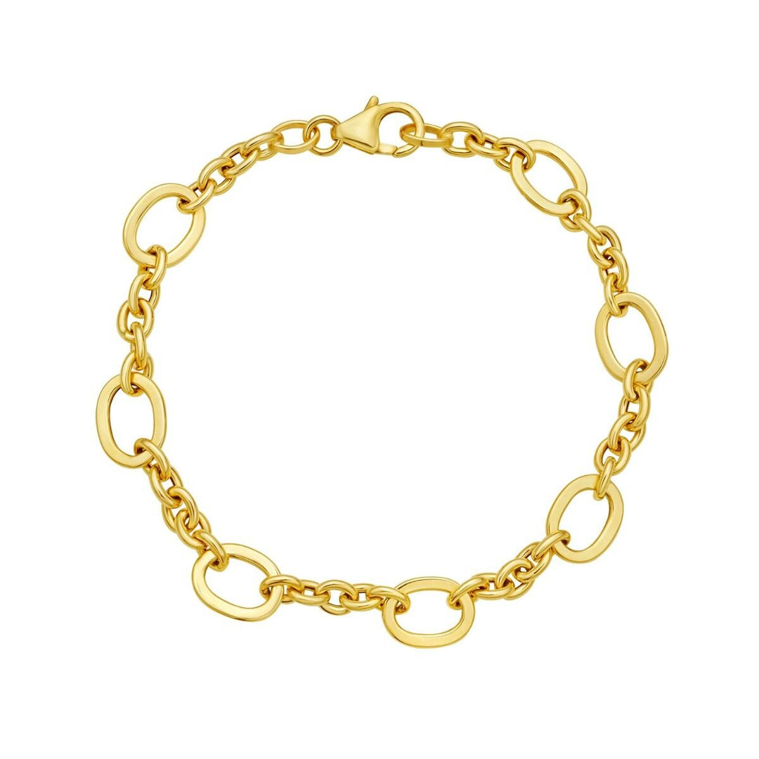 14K Five &amp; One Oval Link Chain, view 3
