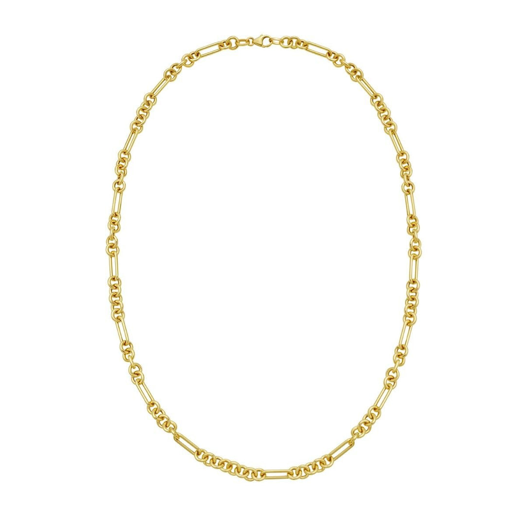 14K Five &amp; One Paperclip Link Chain, view 2