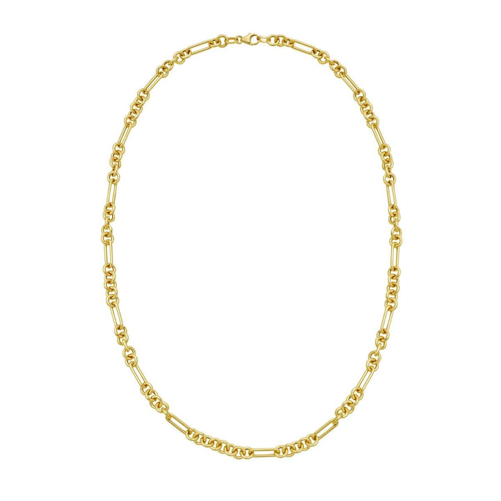 14K Five &amp; One Paperclip Link Chain, view 2