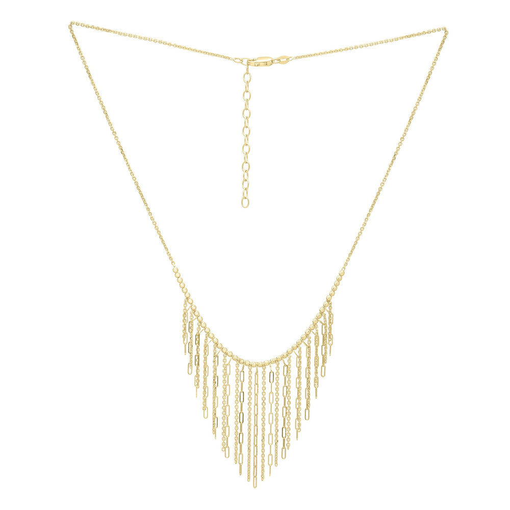 14K Fringe Necklace, view 2