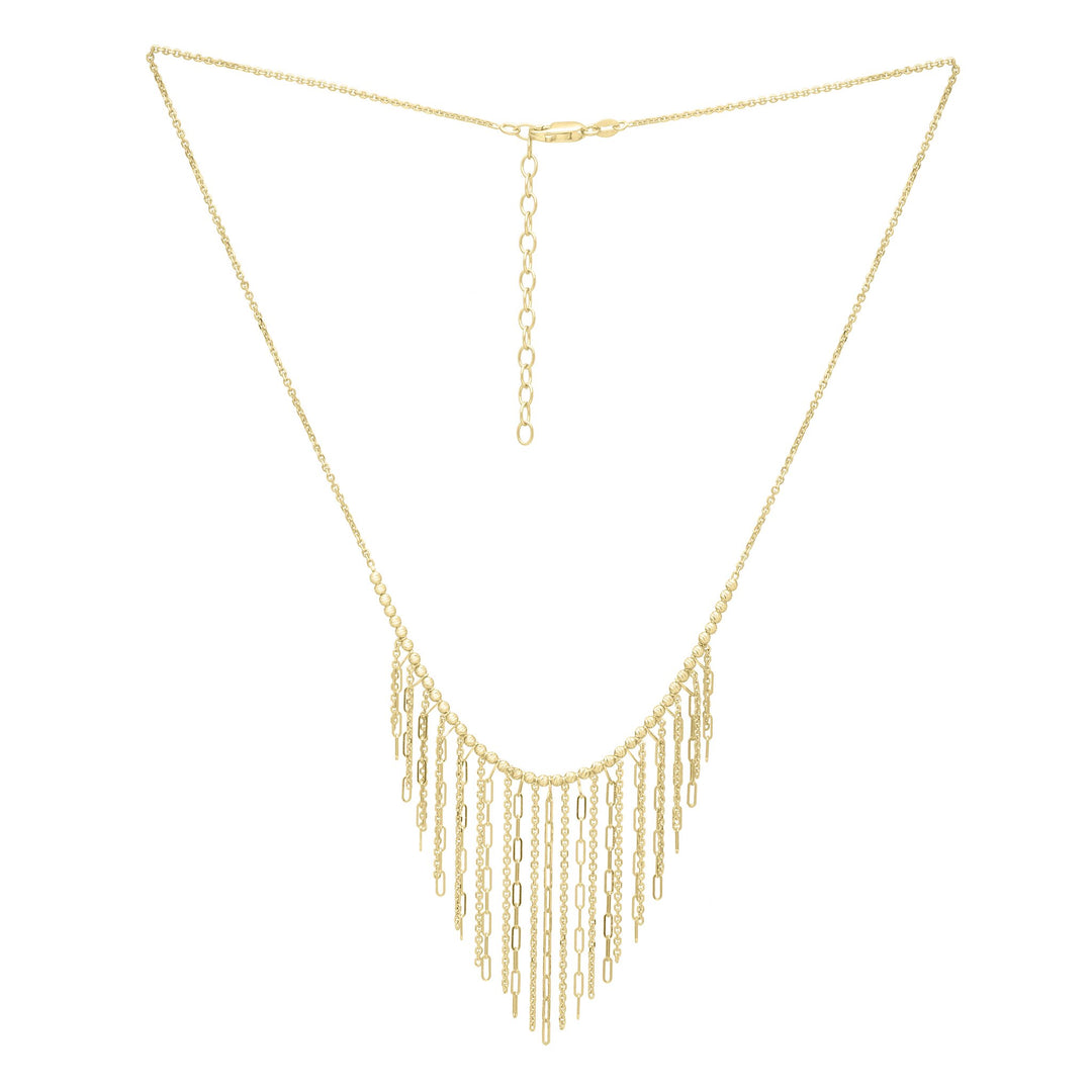 14K Fringe Necklace, view 2