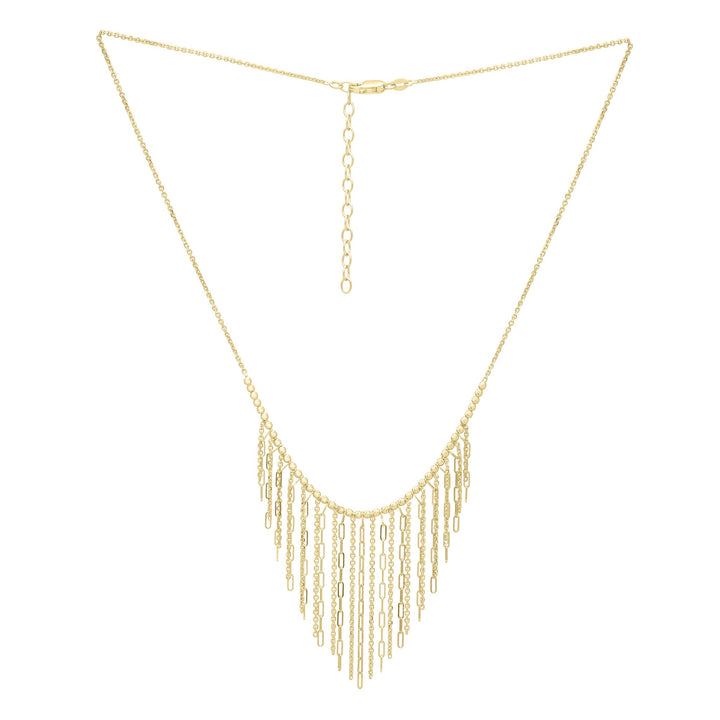 14K Fringe Necklace, view 2