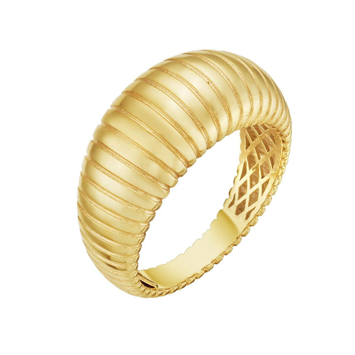14K Graduated Tubogas Ring, view 2