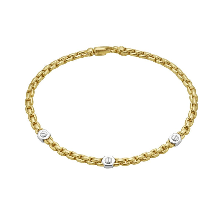 14K Hardware Venetian Bracelet, front view