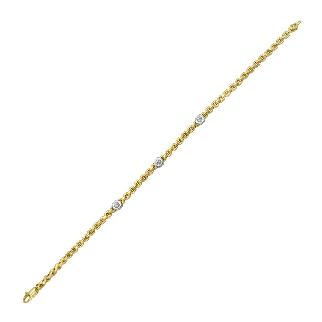 14K Hardware Venetian Bracelet, view 2