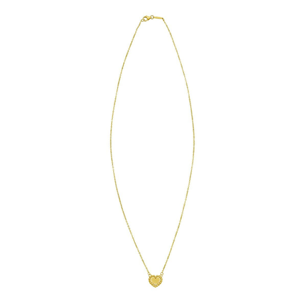 14K Heart Prosecco Pendant, view 2