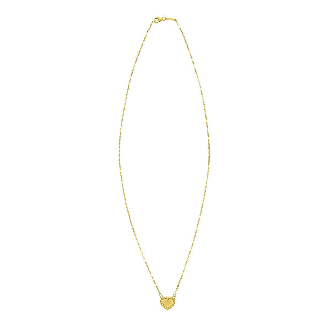 14K Heart Prosecco Pendant, view 2