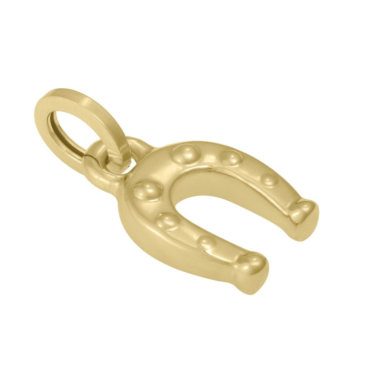 14K Horseshoe Charm, view 2