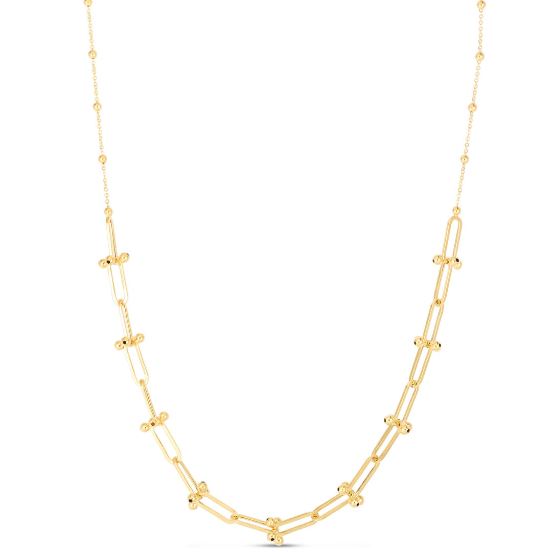 14K JAX Chain Necklace, front view