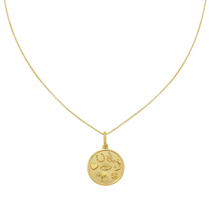 14K Lucky Charms Pendant, front view