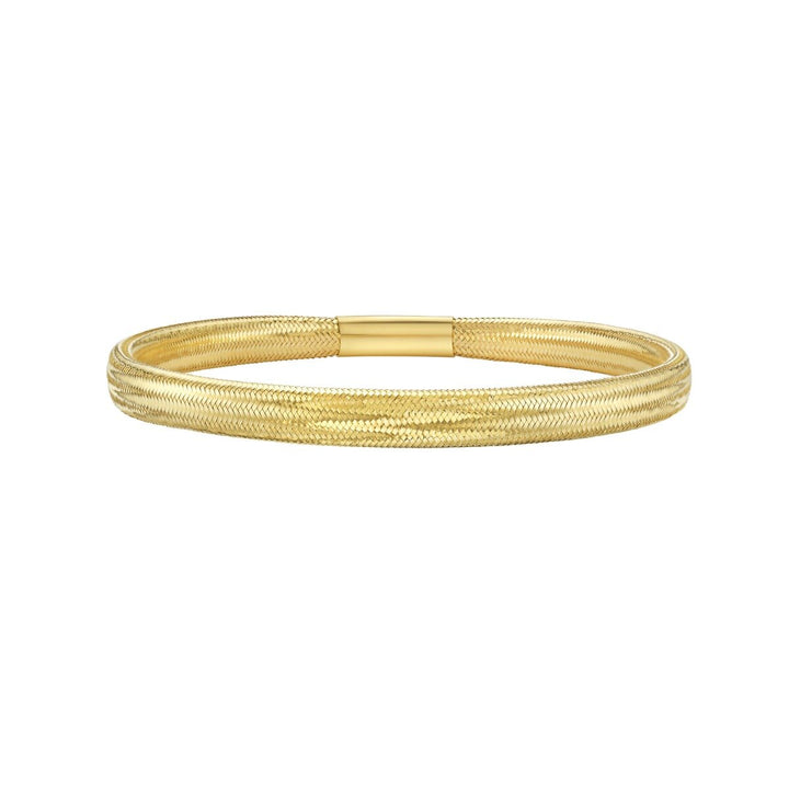 14K Medium Stretch Mesh Bracelet, front view