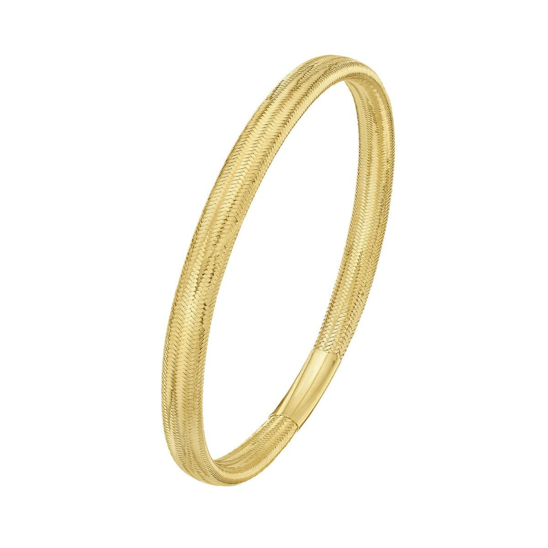 14K Medium Stretch Mesh Bracelet, view 2