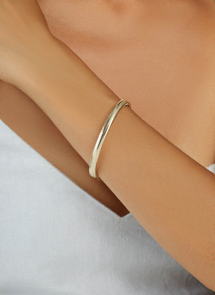 14K Medium Stretch Mesh Bracelet, view 3