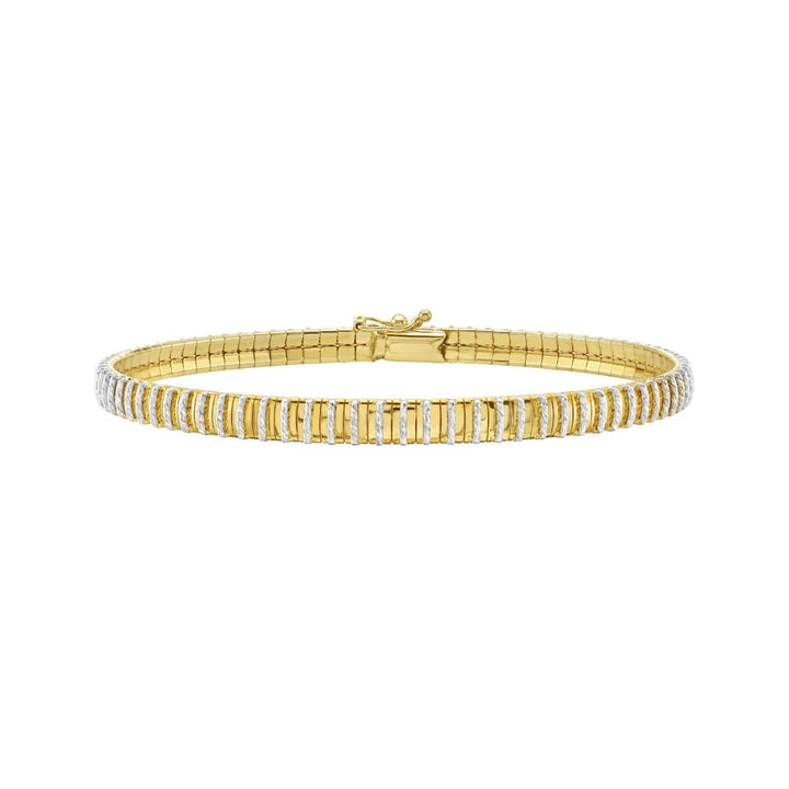 14K Mini Diamante Bracelet, front view