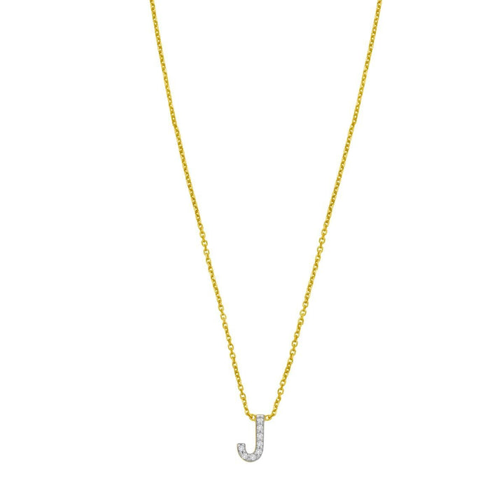 14K Mini Diamond Initial - ALL LETTERS, view 11