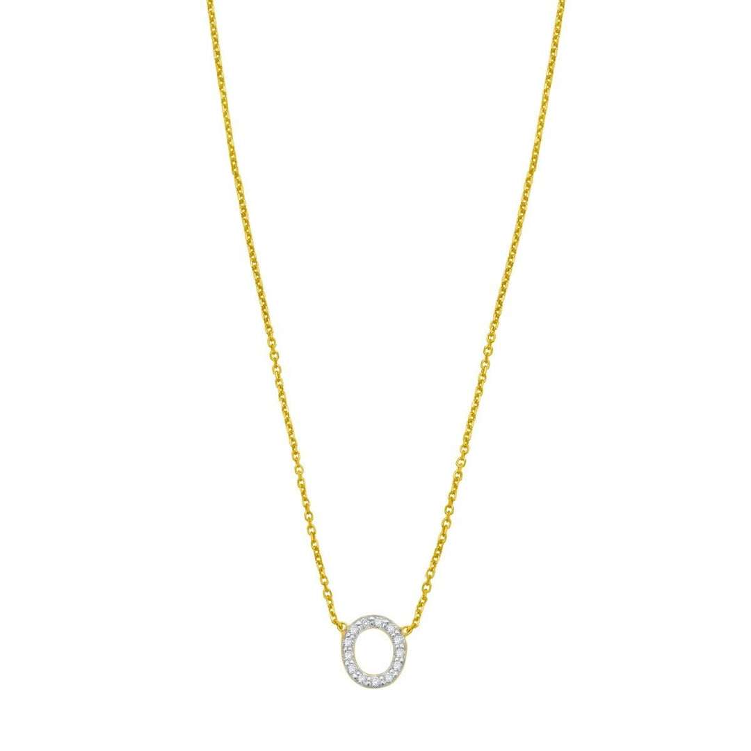 14K Mini Diamond Initial - ALL LETTERS, view 16