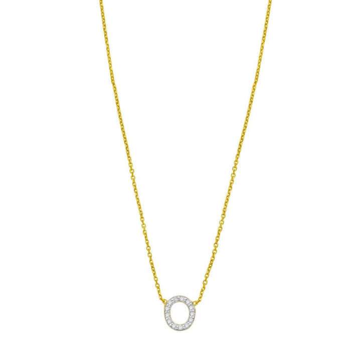 14K Mini Diamond Initial - ALL LETTERS, view 16