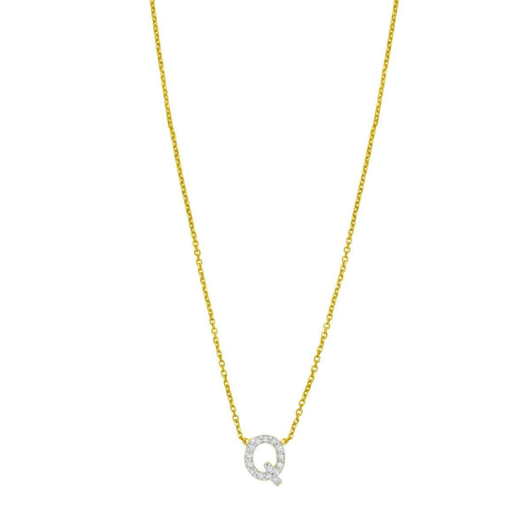 14K Mini Diamond Initial - ALL LETTERS, view 18