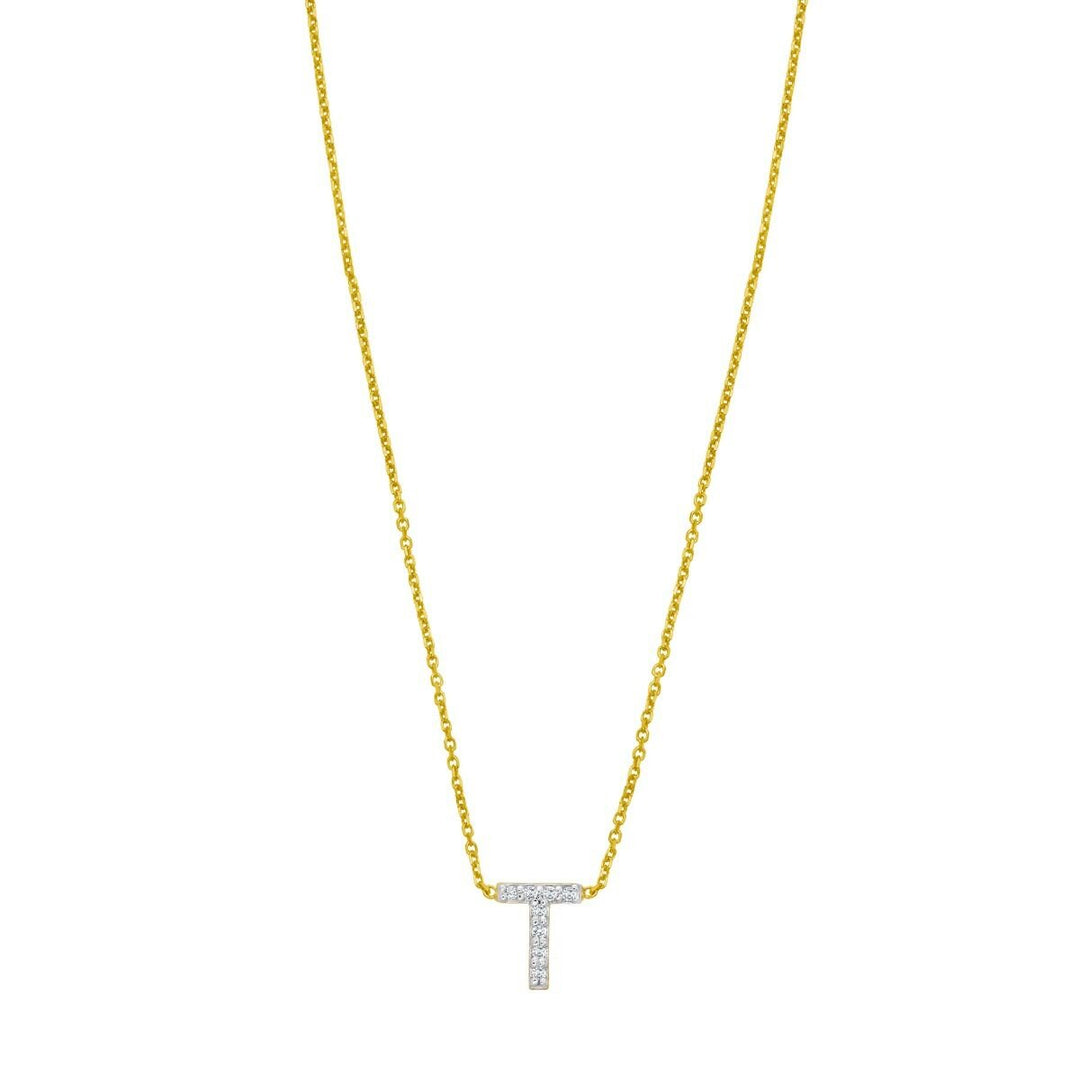 14K Mini Diamond Initial - ALL LETTERS, view 21