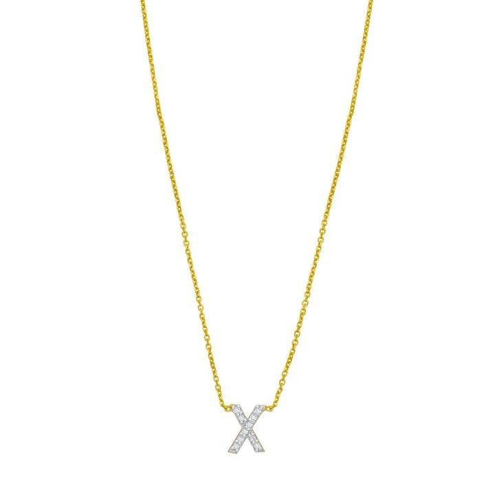 14K Mini Diamond Initial - ALL LETTERS, view 25