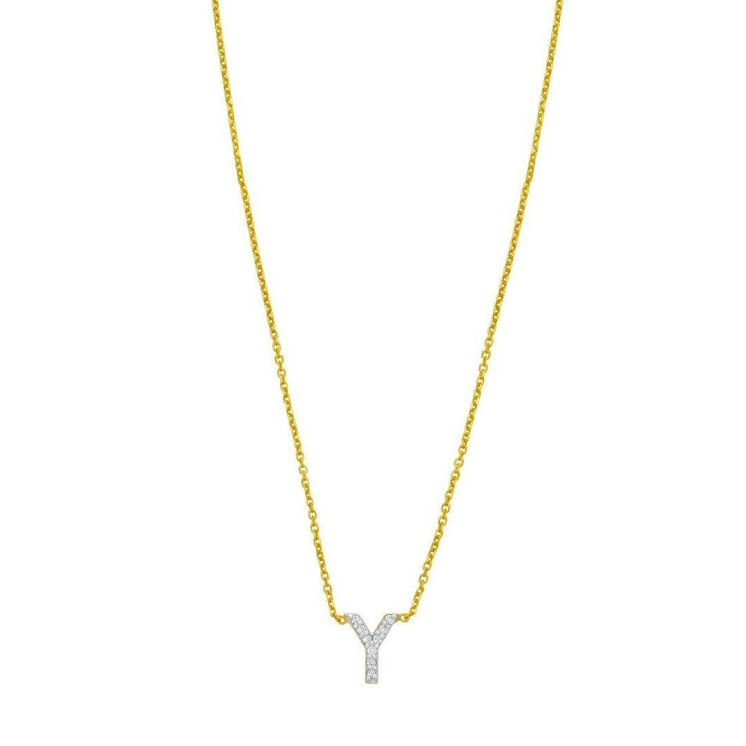 14K Mini Diamond Initial - ALL LETTERS, view 26