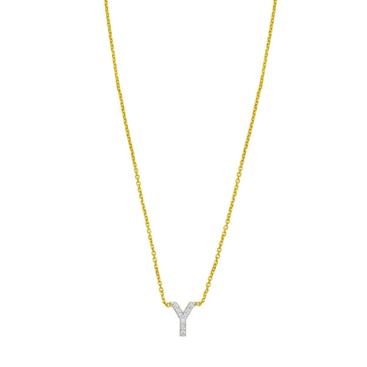 14K Mini Diamond Initial - ALL LETTERS, view 26