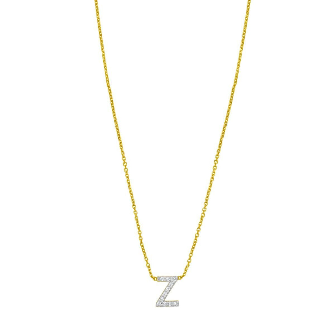 14K Mini Diamond Initial - ALL LETTERS, view 27