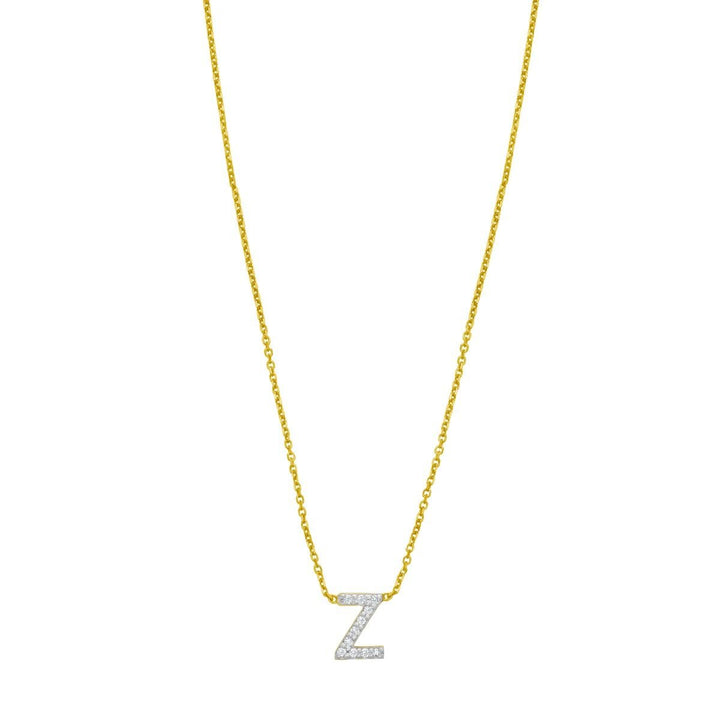 14K Mini Diamond Initial - ALL LETTERS, view 27