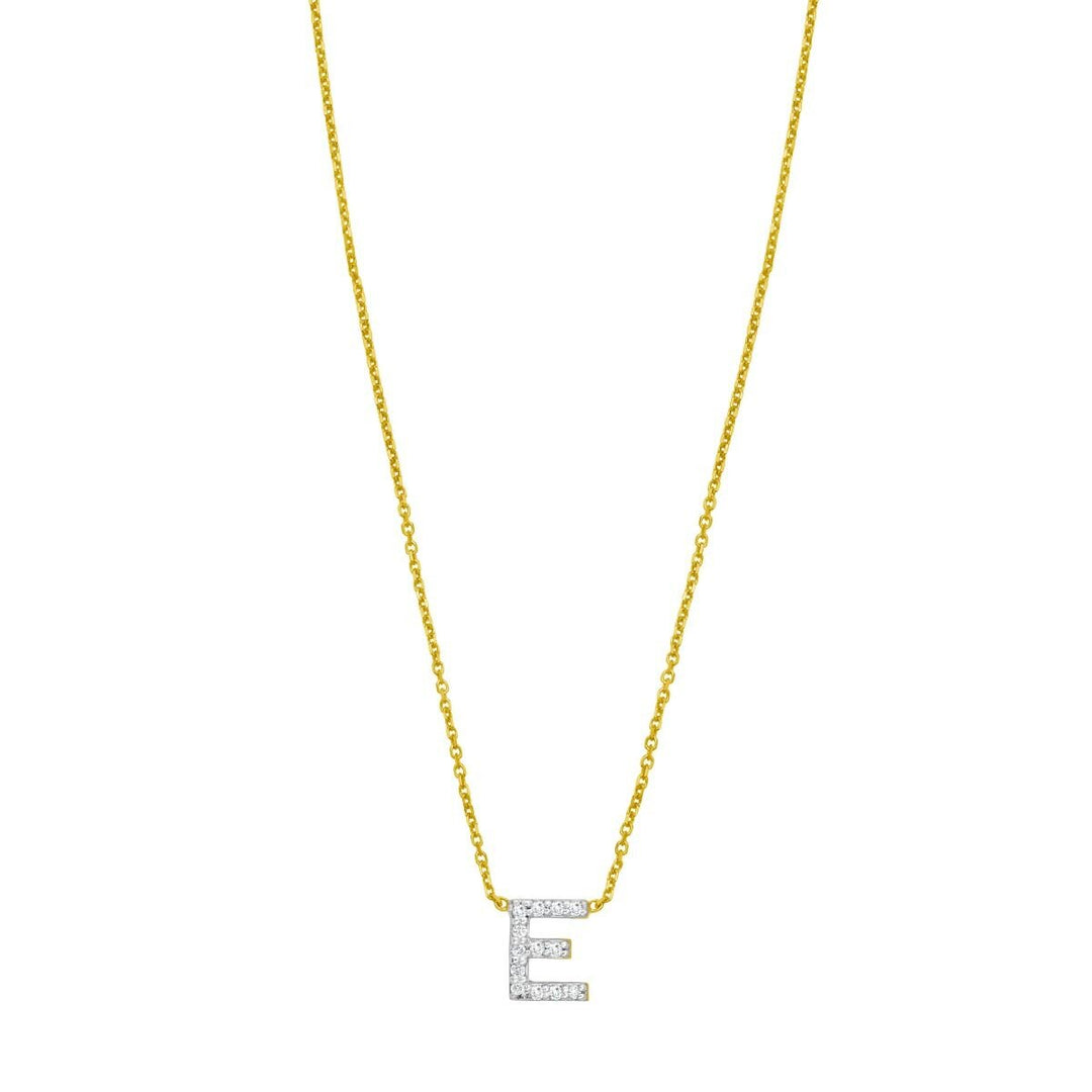 14K Mini Diamond Initial - ALL LETTERS, view 6