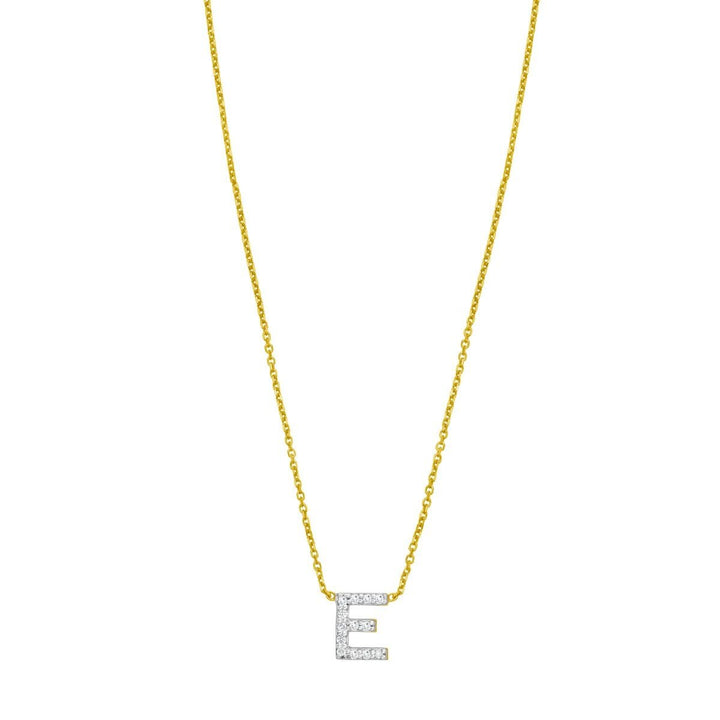 14K Mini Diamond Initial - ALL LETTERS, view 6