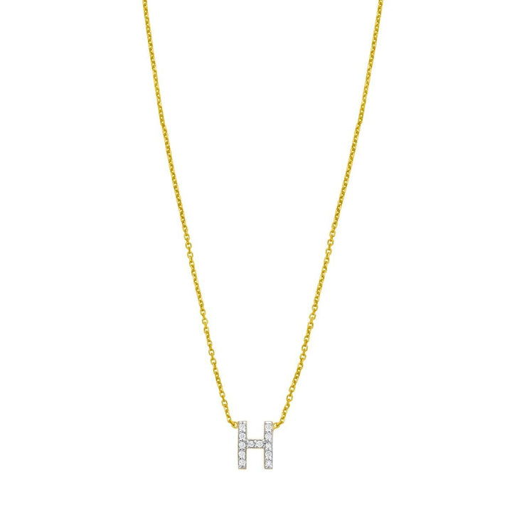 14K Mini Diamond Initial - ALL LETTERS, view 9