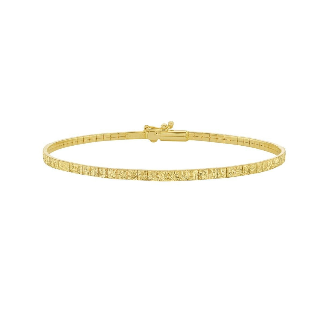 14K Mini Glacier Bracelet, front view