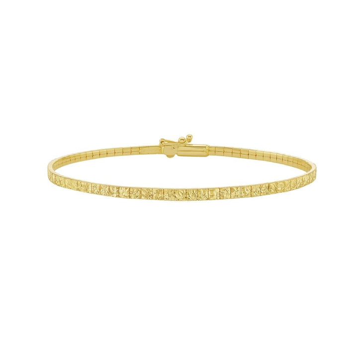 14K Mini Glacier Bracelet, front view