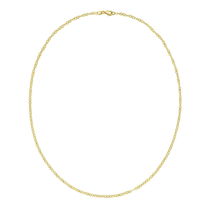 14K Mini Infinity Link Necklace, view 3